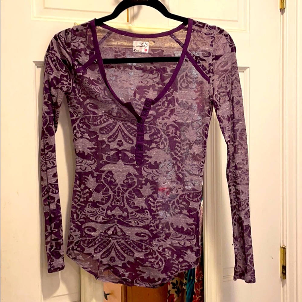 Free people mesh top